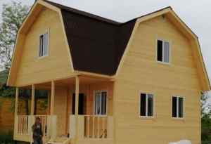 проект деревянного дома 6*8 м 
